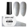 Picture of JODSONE 10ml Shiny Silver Gel Nail Polish Silver Gel Polish Glitter Silver Nail Polish Gel Silver High Gloss Soak Off U V Gel Nail Manicure Salon DIY at Home