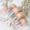 Picture of JODSONE 10ml Shiny Silver Gel Nail Polish Silver Gel Polish Glitter Silver Nail Polish Gel Silver High Gloss Soak Off U V Gel Nail Manicure Salon DIY at Home