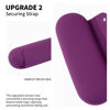 Picture of AGIKET Silicone Makeup Brush Holder Travel Cosmetic Bag：Soft Portable Cosmetic Face Brushes Holder with Upgrade Anti-Fall Out Magnetic Closure, Large Travel Makeup Brush Case - Dark Pruple