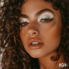 Picture of FeiCuiYun Single Glitter Eyeshadow, Shimmer Eyeshadow Palette, Korean Eye Glitter Makeup, Ultra-Blendable, Sparkle Silver Eye Shadow, Single Shade Metallic Pigmented (Sparkle white)
