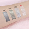 Picture of FeiCuiYun Single Glitter Eyeshadow, Shimmer Eyeshadow Palette, Korean Eye Glitter Makeup, Ultra-Blendable, Sparkle Silver Eye Shadow, Single Shade Metallic Pigmented (Sparkle white)
