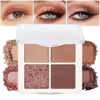 Picture of Eyeshadow Quads, Blendable Matte, Metallic and Shimmer Finishes, Velvety Pigmented Creamy Formula, Four Way Quad Eye Shadow Palette, Talc, Paraben & Cruelty Free