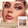 Picture of Eyeshadow Quads, Blendable Matte, Metallic and Shimmer Finishes, Velvety Pigmented Creamy Formula, Four Way Quad Eye Shadow Palette, Talc, Paraben & Cruelty Free