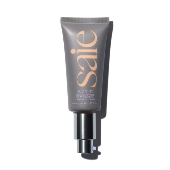 Picture of Saie Slip Tint SPF 35 Tinted Moisturizer - Light Coverage Moisturizer + Broad Spectrum Zinc Oxide Sunscreen with Hydrating Hyaluronic Acid - Shade Three + Half (1.35 oz)