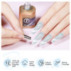 Picture of Bevimee Cat Eye Gel Nail Polish 12ML, 3 In 1 Step Holographic Cateye Gel Polish With Magnet, Silver Glitter Magnetic Crystal Ice Shimmer Nail Polish Gel Soak Off UV/LED Nail Art Design