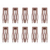Picture of 10 Pcs Double Grip Hair Clips, Sightor Metal Snap Hair Clips Hair Barrettes for Women Hair Making Salon Supplies Hair Accessories (Brown)