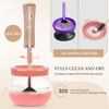 Picture of RICRIS Electric Makeup Brush Cleaner Machine - Ultra Fast USB Make Up Brush Washer and Dryer - Automatic Cosmetic Brush Cleanser Tool Clean and Dry in Seconds for Beauty Women, Girls