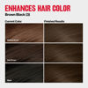 Picture of Revlon ColorSilk Tone + Gloss + Care Demi Permanent Hair Color, Hair Dye with Leave in Scalp and Hair Serum, 2x Shinier, 4x Stronger, 3 Brown Black, 4.5 fl. oz