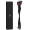 Picture of KINGMAS Foundation Makeup Brush, Double-ended Angled/Round Top Contour Makeup Brush for Beauty Blending Liquid Powder, Concealer Cream Cosmetics Blush Brush (Black)