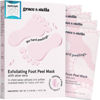 Picture of grace & stella Award-Winning Foot Peeling Mask - Foot Peel Masks with Aloe Vera- Moisturizing Foot Masks That Remove Dead Skin, Exfoliating Foot Mask for Dry Cracked Feet (4 Pairs, Unscented)