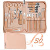 Picture of Manicure Set 30 in 1 Nail Clippers Set,Nail Manicure Kit for Women,RedFlow Toenail Clippers,Pedicure Kit,Pedicure Tools,Suitable for Travel Manicure Tools (Rose Gold)