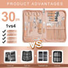 Picture of Manicure Set 30 in 1 Nail Clippers Set,Nail Manicure Kit for Women,RedFlow Toenail Clippers,Pedicure Kit,Pedicure Tools,Suitable for Travel Manicure Tools (Rose Gold)