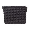 Picture of PAZIMIIK Floral Makeup Bag Large Cotton Zipper Pouch for Purse Travel Canvas Make Up Organizer for Women Cosmetic,Bubble Black