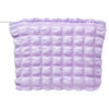 Picture of PAZIMIIK Floral Makeup Bag Large Cotton Zipper Pouch for Purse Travel Canvas Make Up Organizer for Women Cosmetic,Bubble Purple
