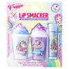 Picture of Lip Smacker Magical Frappe Collection 3 Pack Beverage Lip Balm - Moisturizing, Soothing Unicorn & Mermaid Delight/Magic