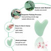 Picture of Ditind Gua Sha, Jade Stone Gua Sha Massage Tool, Guasha Tool for Face and Body Skin Massage. Gua Sha Set for Toxins Prevents Wrinkles for SPA Acupuncture, Therapy Trigger Point Treatment.