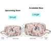 Picture of Narwey Travel Toiletry Bag for Women Traveling Dopp Kit Makeup Bag Organizer for Toiletries Accessories Cosmetics (Beige Flamingo)