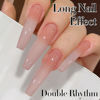 Picture of Double Rhythm Translucent Gel Polish Sheer Neutral Natural Light Milky Same Color Same Bottle 15ML Jelly Nail Polish Nail Art DIY at Home (Milky Nude Purple-A1414)