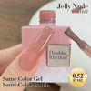 Picture of Double Rhythm Translucent Gel Polish Sheer Neutral Natural Light Milky Same Color Same Bottle 15ML Jelly Nail Polish Nail Art DIY at Home (Deep Nude-A1412)