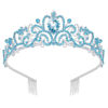 Picture of Didder Silver Tiaras and Crowns for Women, Blue Crystal Tiara Crowns For Women Girls Elegant Crown with Combs Princess Crown Tiara Birthday Crowns for Women Bridal Wedding Prom Birthday Party