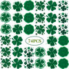Picture of 74 Sheets St. Patrick's Day Tattoos Stickers, Include St. Patrick Day Stickers, Shamrock Tattoos and Green Temporary Tattoos, Lucky Clover Temporary Tattoos for Party Favors Accessories or Irish Party