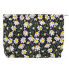 Picture of PAZIMIIK Makeup Bags for Purse Zipper Cosmetic Pouch Large Travel Canvas Make Up Organizer Tool Pouch for Women and Girls,Daisy Black