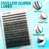 Picture of GEMERRY Fluffy Lash Extension Kit Thick Lash Clusters Kit Eyelash Clusters 280Pcs D Curl Eyelash Extension Kit With Lash Bond and Seal, Lash Remover, Lash Tweezers, DIY Lash Extension(80P-10-18mm)
