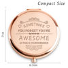 Picture of Personalized Compact Mirrors, Basket Stuffers, Inspirational Gifts for Birthday Valentines Day Galentines, Unique Present for Women Girls Her Friends Niece Granddaughter Daughter Sister Wife Graduates