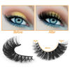 Picture of False Eyelashes Russian Strip lashes Cat Eye Eyelashes Faux Mink Lashes Fox Eye Fluffy Dramatic Fake Lashes Look Like Extension Eyelashes Long Strip Wispy Lashes14 Pairs