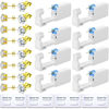 Picture of 24 Pcs Ear Piercing Kit Disposable Ear Piercing Gun Kit with 8 Pcs Gold-Plated CZ Earrings Stud 8 Pcs Self Piercing Gun and 8 Pcs Cleaning Pads