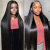 Picture of 30 Inch 13x6 Lace Front Wigs Human Hair 200 Density Straight HD Lace Front Wigs Human Hair Straight Glueless Wigs Human Hair Pre Plucked 13x6 HD Frontal Human Hair Lace Front Wigs for Women