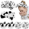 Picture of WHAVEL 6PCS Spa Headband and Wristband Set, Face Wash Headband Makeup Skincare Headband Wrist Bands for Washing Face