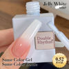 Picture of Double Rhythm Translucent Gel Polish Sheer Neutral Natural Light Milky Same Color Same Bottle 15ML Jelly Nail Polish Nail Art DIY at Home (Milky White-A1367)