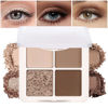 Picture of Eyeshadow Quads, Blendable Matte, Metallic and Shimmer Finishes, Velvety Pigmented Creamy Formula, Four Way Quad Eye Shadow Palette, Talc, Paraben & Cruelty Free