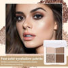 Picture of Eyeshadow Quads, Blendable Matte, Metallic and Shimmer Finishes, Velvety Pigmented Creamy Formula, Four Way Quad Eye Shadow Palette, Talc, Paraben & Cruelty Free