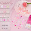 Picture of 3D Nail Charms and Gems Set 7, 20PCS Chunky Butterfly Charms + 75PCS Coquette Nail Bows and Hearts + 3D Flowers for Nails with Rhinestones, Pearls, Diamonds and Picker Tools for Y2K Nail Decor