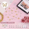 Picture of 3D Nail Charms and Gems Set 7, 20PCS Chunky Butterfly Charms + 75PCS Coquette Nail Bows and Hearts + 3D Flowers for Nails with Rhinestones, Pearls, Diamonds and Picker Tools for Y2K Nail Decor