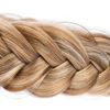 Picture of DIGUAN Wide Messy Braided Headband With Teeth Synthetic Hair Plaited Headband High Elasticity Braids Chunky Fishtail Braided Hair Band Hairpiece for Girls Women Beauty Accessory (Caramel Blonde)