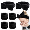 Picture of WHAVEL 6PCS Spa Headband and Wristband Set, Face Wash Headband Makeup Skincare Headband Wrist Bands for Washing Face