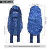 Picture of AWAYTR Long Satin Bonnet for Women - Double Layer Elastic Silk Bonnet for Braids Hair Sleeping Cap with Tie Band (Royal Blue)