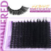 Picture of Winifred Lashes Extension Kit Fluffy Thick Lash Clusters Kit 100D Volume Wispy Lash Clusters Mink Individual Lashes Kit DIY Lash Bond and Seal Lash Remover Lash Tweezers