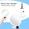 Picture of Sifolo 30x Magnifying Mirror, Travel Hand Mirrors with Handle - Double Side Handheld Mirror with 1X 30X Magnification & Adjustable Handle, Hand Held Foldable Travel Mirror for Makeup(Pearl White)