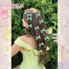 Picture of SAWINDA 20PCS Green Mini Bow Hair Clips Small Hair Bows Cute Bowknot Ribbons for Girls Sweet Bows for Hair Non Slip Hair Barrettes Bowknot Hair Clips Accessories for Women and Girls