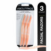 Picture of About Face Fuzz-Free Facial Razors - 3 Beauty Groomers for Hair Removal, Ideal for Shaving, Exfoliating, Dermaplaning and Brow Shaping, Japanese Steel Gently Removes Facial Hair