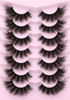 Picture of Kiromiro Lashes Fluffy False Eyelashes Wispy Faux Mink Eyelashes Long Dramatic Lashes 8D Volume Strip Eyelashes Cat Eye Lashes Pack