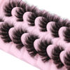 Picture of Kiromiro Lashes Fluffy False Eyelashes Wispy Faux Mink Eyelashes Long Dramatic Lashes 8D Volume Strip Eyelashes Cat Eye Lashes Pack