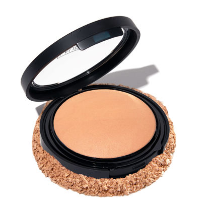 Picture of LAURA GELLER NEW YORK Baked Double Take Powder Foundation - Golden Medium - Buildable Medium to Full Coverage - Matte Finish
