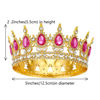 Picture of Queen Crown Rhinestone Wedding Crowns and Tiaras for Women Costume Party Hair Accessories Princess Birthday Crown Crystal Bridal Crown (Golden Rose)