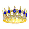 Picture of Queen Crown Rhinestone Wedding Crowns and Tiaras for Women Costume Party Hair Accessories Princess Birthday Crown Crystal Bridal Crown (Blue Crown)