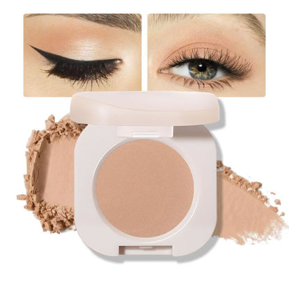 Picture of FeiCuiYun Matte eyeshadow singles, Matte nude eyeshadow, Brown eyeshadow, Neutral Matte Pressed Powder Single Vegan Eyeshadow; Talc, Paraben & Cruelty Free, BurlyWood (04)